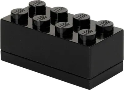Zdjęcie produktu dla LEGO 40121733 Pojemnik na przekąski LEGO MINI BOX 8, 110 ml, czarny