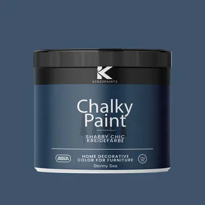 Produktbild von Kenzopaints Chalky Paint Kreidefarbe Möbelfarbe Möbellack 250ml - Stormy Sea