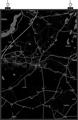 Produktbild von Mr. & Mrs. Panda Bild Eberswalde DIN A4 - Geschenk, Kunstdruck, drucke, Stadt Dorf Karte Landkarte Map Stadtplan, wanddeko, Wandbild, Plakat