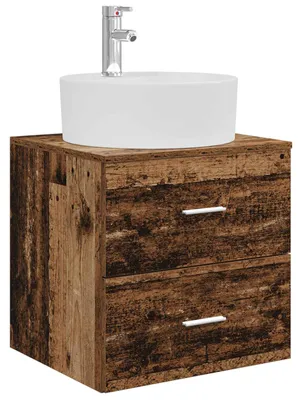Imagen del producto de Vanidad con Lavabo de Pared Madera envejecida