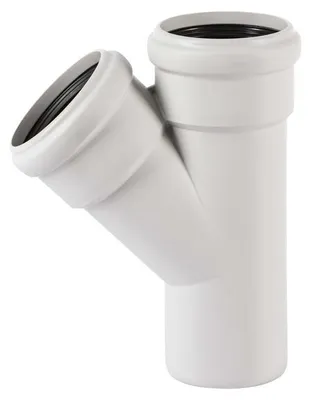 Obrázek produktu pro Odbočka odpadní odhlučněná Osma Skolan Safe SKEA 45°, DN 78 x 78, světle šedá