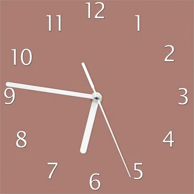 Produktbild von Wallario Design Wanduhr Pastellpink aus Echtglas, Größe 20 x 20 cm
