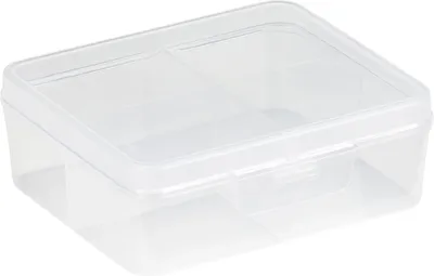 Produktbild von Sunware Q-Line Sortimentskasten transparent - 4 Fächer