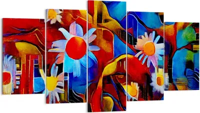Produktbild von Bild auf Leinwand - Leinwandbild - Blume Abstraktion - 160x85cm - Wand Bild - Wanddeko - Wandbilder - Leinwanddruck - Bilder - Kunstdruck - Wanddekoration - Leinwand bilder - Wandkunst - EA160x85-3466