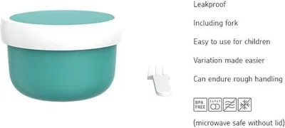 Produktbild von Mepal - Obstbox Campus - Snackbox für Kinder - Spülmaschinen- und mikrowellenfest - BPA-frei - 300 ml - Flowers & Butterflies