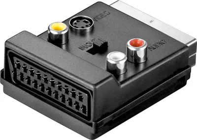 Zdjęcie produktu dla goobay Adapter Scart do Composite Video i S Video IN/OUT 21 pin czarny (luzem)
