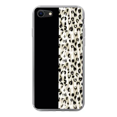 Produktbild von MuchoWow® Handyhülle Schutzhülle Hülle für iPhone 7 Pantherdruck - Pelz - Tier Silikon Softcase Handy Hülle - Kartenhalter