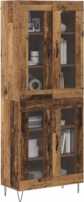 Obrázek produktu pro vidaXL Highboard old wood 69,5 x 34 x 180 cm materiál na bázi dřeva