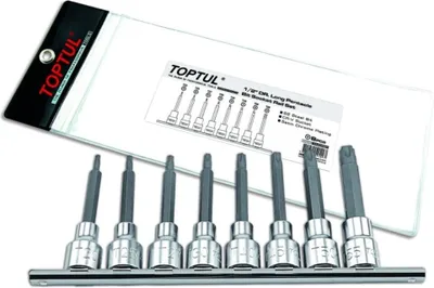 Produktbild von TOPTUL Steckschlüsselsatz GAAG0807 Chrom-Vanadium-Stahl 950g