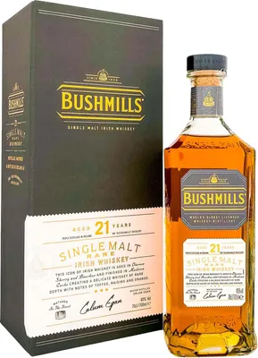 Produktbild von Bushmills 21 Jahre - Madeira, Oloroso & Bourbon Casks - Rare Irish Single Malt Whiskey