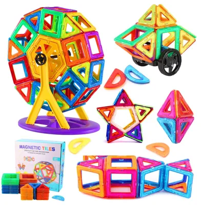 Produktbild von Magnetische Bausteine Set mit 84 Teilen