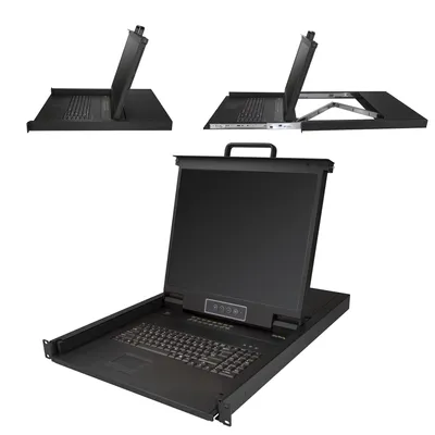 Image de StarTech.com RKCONS1916K support d'ordinateurs 48,3 cm (19") 1280 x 1024 pixels Noir
