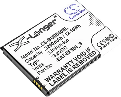 Image de TECHTEK Batterie compatible avec [BlueBird] EF500, EF500R, EF501, EF501R remplace 355040040, pour BAT-EF500_S, pour BAT-EF50S, pour BAT-EF50X, pour B