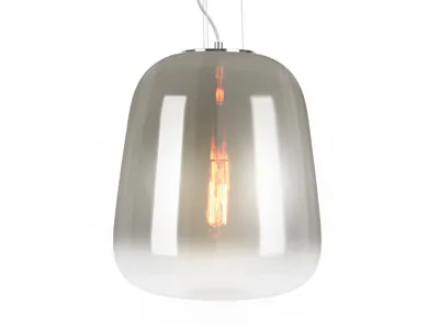 Image de Leitmotiv Leitmotiv - Lampe à suspendre Cone - Gris fumée