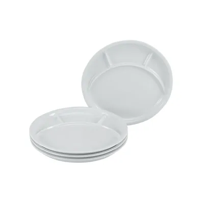 Obrázok produktu pre CreaTable, 22922, Univerzálna biela, Fondue tanier 4 ks, porcelán