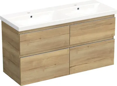 Obrázok produktu pre Umývadlo so skrinkou do kúpeľne Jungborn TRENTA 120 cm dub halifax prírodný