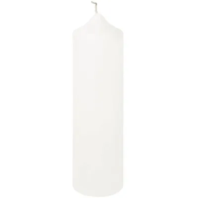 Produktbild von Fink CANDLE, metallic Stumpenkerze, Paraffin, weiß, H. 30 cm, D. 8 cm Höhe: 30.00 cm Durchmesser: 8.00 cm 123839