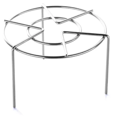 Immagine prodotto di Vaporiera in acciaio inossidabile, rotonda, con piedi robusti, adatta per pentole a pressione, accessorio da cucina