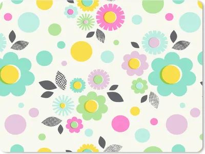 Produktbild von MuchoWow® Mauspad Mousepad Muster - Blumen - Blätter 40x30 cm - Mousepads - Maus Mat - Pad - Mausunterlage - Anti Rutsch