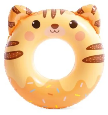 Produktbild von INTEX 59266NP - Schwimmring - Cute Animal Tubes Schwimmreifen Tiere Kinder Katze (braun)