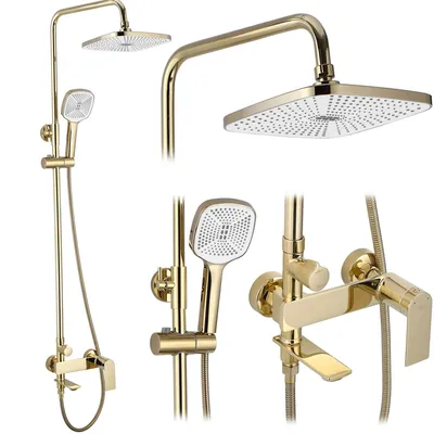 Produktbild von Rea Duschgarnitur Storm Gold Gerade
