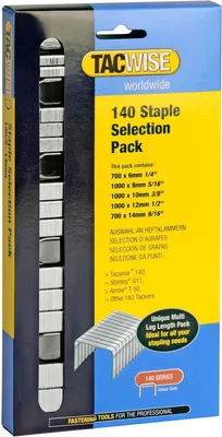 Produktbild von TACWISE Heftklammern Multipack 140/6+8+10+12+14 verzinkt 4.400 Klammern