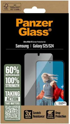 Produktbild von PanzerGlass Screen Protector Samsung Galaxy S25 S24 UWF