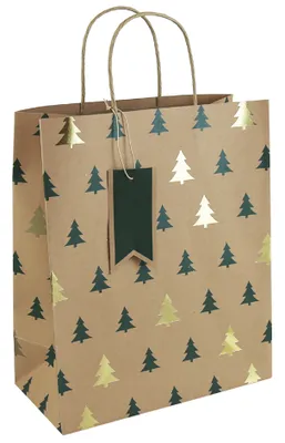 Produktbild von Clairefontaine Weihnachts-Geschenktüte "Tannenbäume" klein