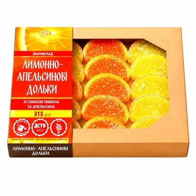 Produktbild von Gelee Konfekt Dolki Zitrone & Orange 315g