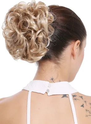 Produktbild von WIG ME UP Dutt Locken Volumen Zopf kurz Blond Mix Q0147-27T613