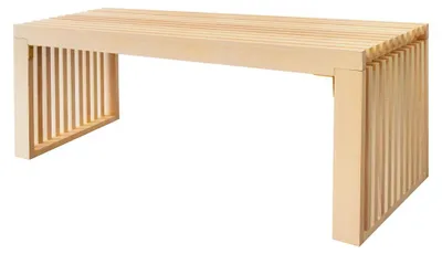 Produktbild von Home Deluxe - Sitzbank aus Holz LORA Natur - 110 cm I Gartenbank , Parkbank, Sitzgelegenheit