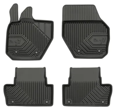 Image de Tapis de sol en caoutchouc pour Volvo XC60 I 2008-2017 (SUV) – 4 pièces, noirs, sur mesure