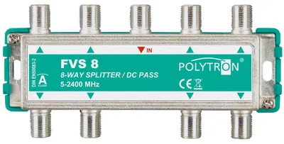 Obrázek produktu pro POLYTRON FVS 8, Rozbočovač, 5 - 2400 MHz, Metalická, Samice/samice, A, 1 kusů