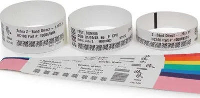 Produktbild von Zebra Z-Band UltraSoft Wristband, Weiß, Synthetisch, Wärmeübertragung, Zebra, 25 x 152, 1 Stück(e)