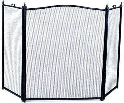 Image de Pare-étincelles Grille de protection pour enfants Grille de protection noire 100x62