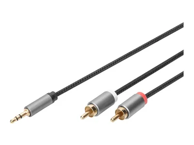 Image de DIGITUS Câble adaptateur audio Digitus, jack stéréo 3,5 mm vers RCA