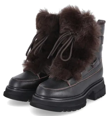 Image de Australia Luxe Collective, bottes d'hiver pour femmes, modèle WESTWARD, couleur marron, en cuir et textile, taille 37