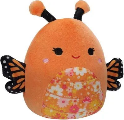 Produktbild von Jazwares Squishmallows Mony der Monarchfalter  weiches Kuscheltier, Sammelfigur, Geschenkidee, für Kinder ab 3 Jahren, offiziell lizenziert
