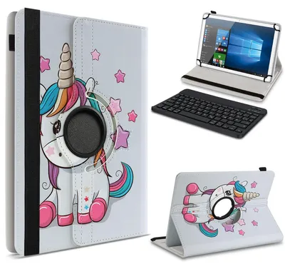 Produktbild von Hülle Tastatur Tasche für Samsung Galaxy Tab S11 S10 S9 FE Schutzhülle DrehbarFarbe 360 Uni:Motiv 13