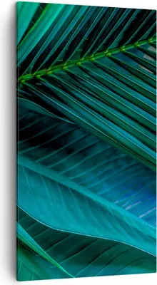 Produktbild von Bild auf Leinwand - Leinwandbild - Einteilig - Blatt Tropen Grün - 45x80cm - Wand Bild - Wanddeko - Wandbilder - Leinwanddruck - Bilder - Wanddekoration - Leinwand bilder - Wandbild - PA45x80-5071