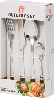 Zdjęcie produktu dla HUKA HK-14250 Zestaw sztućców 16 szt. stal nierdzewna
