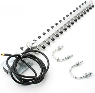 Image de 2.4GHz WiFi Antenna 25dbi Yagi Directional Lightweight Alloy RP-SMA WIFI Outdoor Silver