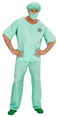 Produktbild von Notarzt Kostüm OP-Anzug, Groesse:L