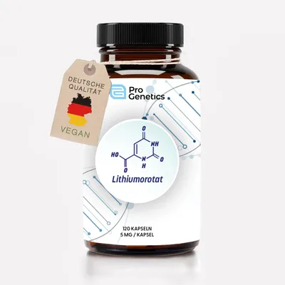 Produktbild von Lithium Orotat Kapseln | 120 Kapseln 5 mg elementares Lithium pro Kapsel (130 mg Orotat)