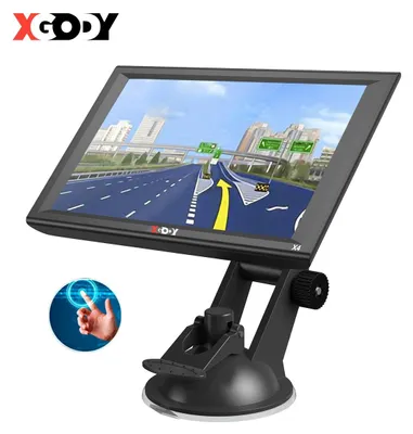 Zdjęcie produktu dla Nawigacja samochodowa GPS, 9-calowy ekran dotykowy, przeznaczona do samochodów osobowych, ciężarówek i autobusów. Wyświetlanie map w 3D, asystent pasa ruchu. Mapy dla 48 krajów, 256 MB pamięci RAM, 8 GB pamięci