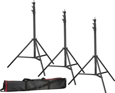 Produktbild von Bresser BR TP280 PRO 1 Lampenstativ Set 3 Stück 280 cm mit Tasche