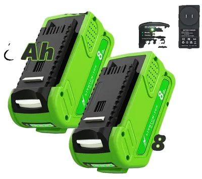 Productafbeelding van Lithium-ion batterij, 40V, 8000mAh capaciteit, 2 batterijen