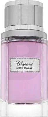 A product shot of a Chopard Musk Malaki perfume bottle.