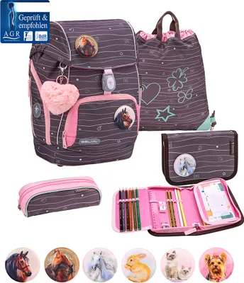 Zdjęcie produktu dla 5-częściowy zestaw tornistrów Belmil Premium Comfy Plus Mint