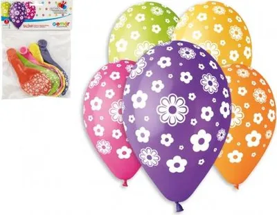 Produktbild von TEDDIES Aufblasbare Luftballons - Blumen 5 Stk.
